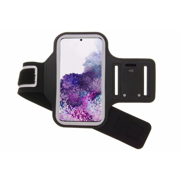 Ntech Hoesje Geschikt Voor Samsung Galaxy S20 hardloop armband - Sportband - hoesje - zwart