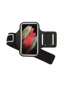 Ntech Samsung Galaxy S21 Ultra hardloop armband - Sportband - hoesje - zwart