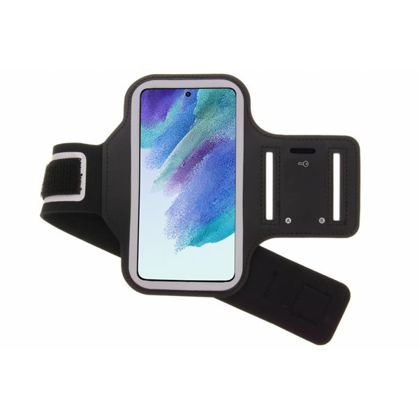 Ntech Hoesje Geschikt Voor Samsung Galaxy S21 Plus hardloop armband - Sportband - hoesje - zwart