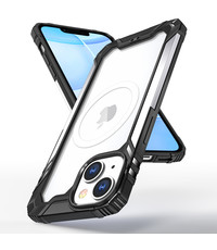 Ntech iPhone 14 Pro Max hoesje met Oplaadfunctie Zilver