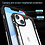 Ntech Hoesje Geschikt voor iPhone 14 Pro met magnetisch Ring Shockproof bumper case – Zilver