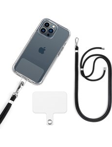 Ntech Universele Telefoonkoord - Verstelbare Telefoonketting - Koord voor Telefoon - Zwart