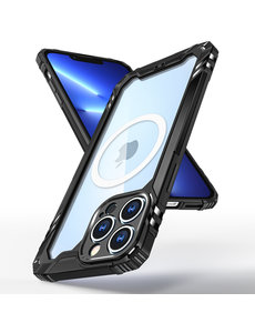 Ntech iPhone 13 Pro Max hoesje met Oplaadfunctie Zwart