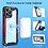 Ntech Hoesje Geschikt voor iPhone 13 Pro Max met magnetisch Ring Shockproof bumper case – Rood