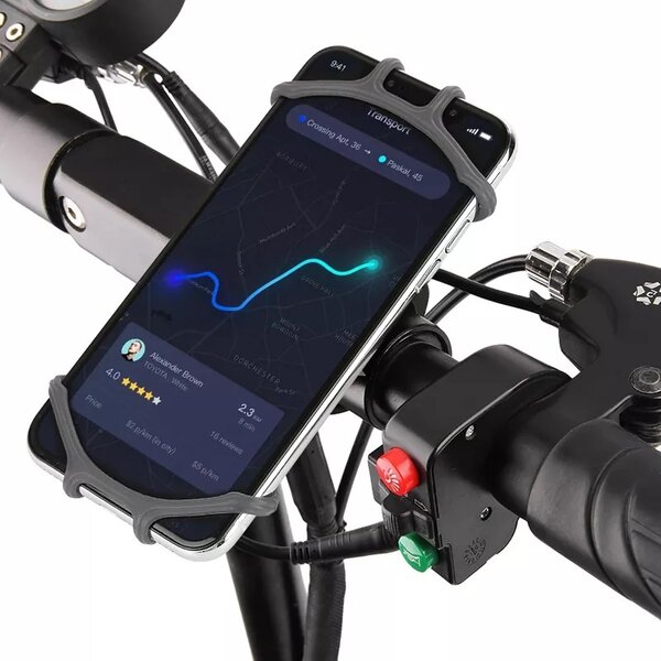 Ntech Telefoonhouder fiets - Multifunctionele Smartphone telefoon houder 360 graden rotatie, voor Geschikt voor Motor, fiets en kinderwagen