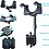 Ntech Telefoonhouder Auto Spiegel – Smartphone Houder Auto Binnenspiegel Hoofdsteun – Auto Accessories Interieur - Universeel zwart