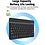 Merkloos Apple iPad Air / Air2 / 2017 / 2018 Smart Keyboard Case Donkerblauw - Magnetically Detachable - Wireless Bluetooth Keyboard hoesje met toetsenbord en Stylus Pen - LTP Trading
