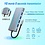 Ntech USB C Hub 11 Poorten - Docking Station Laptop Grenect USB C Kabel – USB-C naar HDMI 4K, USB-A 3.0, USB-A 2.0 en SD/TF kaartlezer - Opladen met Voeding via USB C - Data-Hub voor Macbook, iPad Air/Pro, Dell, HP, Samsung Galaxy etc