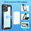 Ntech Hoesje Geschikt voor iPhone 12 Pro max met magnetisch Ring Shockproof bumper case – Zwart