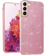 oTronica Samsung Galaxy S22 Plus glitter backcover - Rosegoud