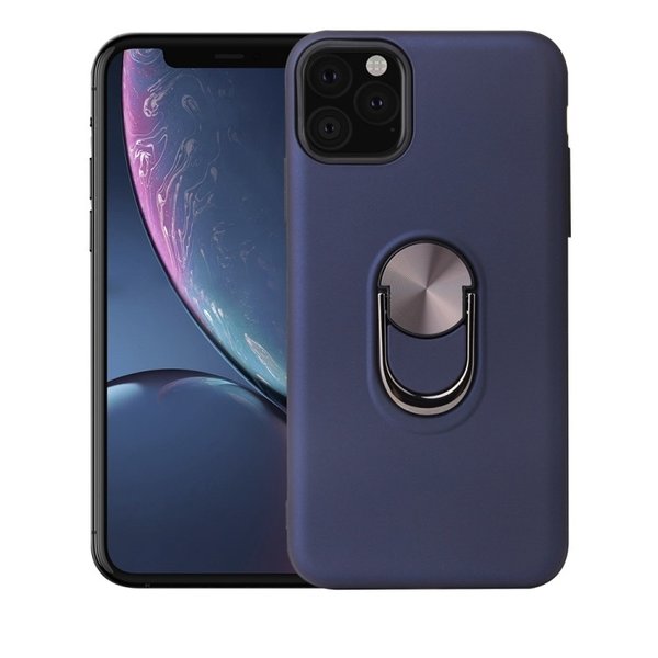 Ntech Hoesje Geschikt voor iPhone 11 Pro hoesje Shockproof Armor case - back cover – TPU – Blauw