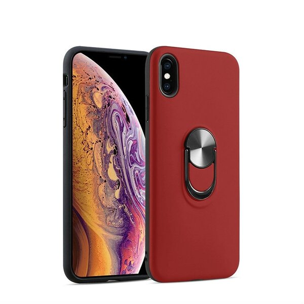 Ntech Hoesje Geschikt voor iPhone XR hoesje Shockproof Armor case - back cover – TPU – Rood