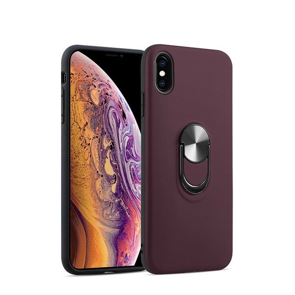 Ntech Hoesje Geschikt voor iPhone XR hoesje Shockproof Armor case - back cover – TPU – Wijn Rood
