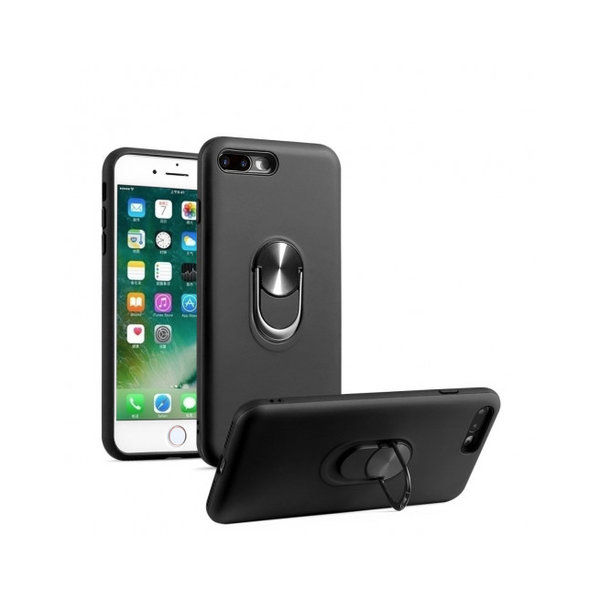 Ntech Hoesje Geschikt voor iPhone 7/8 Plus hoesje Shockproof Armor case - back cover – TPU – Zwart