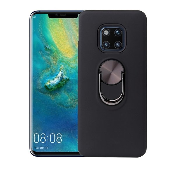 Ntech Hoesje Geschikt voor Huawei Mate 20 Pro hoesje Shockproof Armor case - back cover – TPU – Zwart