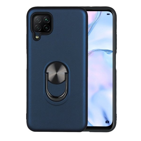 Ntech Hoesje Geschikt voor Huawei P40 Lite hoesje Shockproof Armor case - back cover – TPU – Blauw