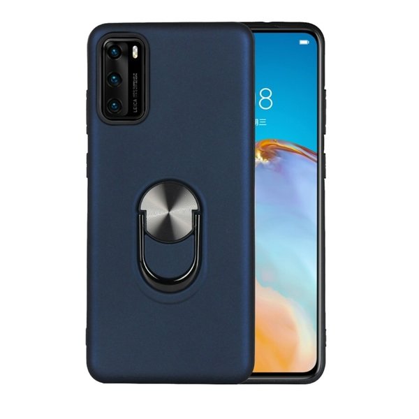 Ntech Hoesje Geschikt voor Huawei P40 Pro hoesje Shockproof Armor case - back cover – TPU – Blauw
