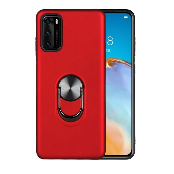 Ntech Hoesje Geschikt voor Huawei P40 Pro hoesje Shockproof Armor case - back cover – TPU – Rood
