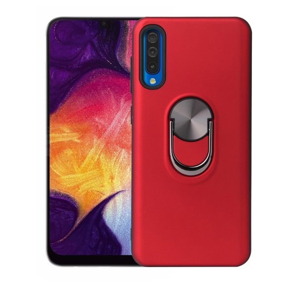 Ntech Hoesje Geschikt voor Huawei P30 hoesje Shockproof Armor case - back cover – TPU – Rood