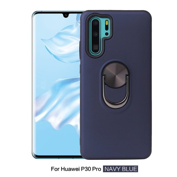 Ntech Hoesje Geschikt voor Huawei P30 Pro hoesje Shockproof Armor case - back cover – TPU – Blauw