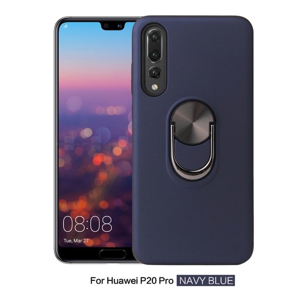 Ntech Hoesje Geschikt voor Huawei P20 Pro hoesje Shockproof Armor case - back cover – TPU – Blauw