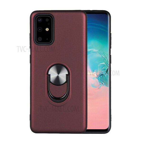 Ntech Hoesje Geschikt Voor Samsung Galaxy S20 Plus hoesje Shockproof Armor case - back cover – TPU – Wijn Rood