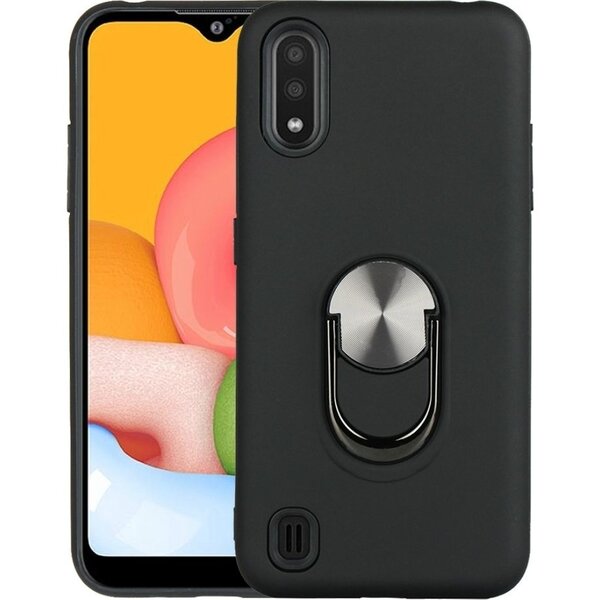 Ntech Hoesje Geschikt Voor Samsung Galaxy A10 hoesje Shockproof Armor case - back cover – TPU – Zwart