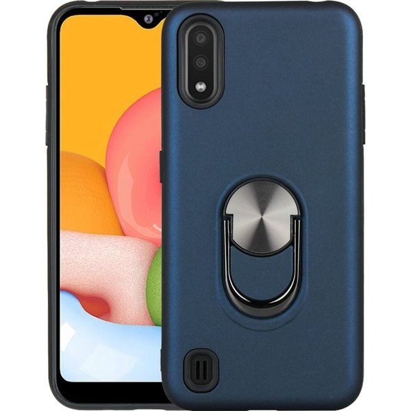 Ntech Hoesje Geschikt Voor Samsung Galaxy A10 hoesje Shockproof Armor case - back cover – TPU – Blauw
