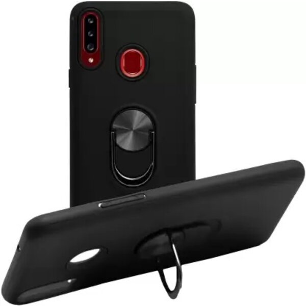 Ntech Hoesje Geschikt Voor Samsung Galaxy A20 hoesje Shockproof Armor case - back cover – TPU – Zwart