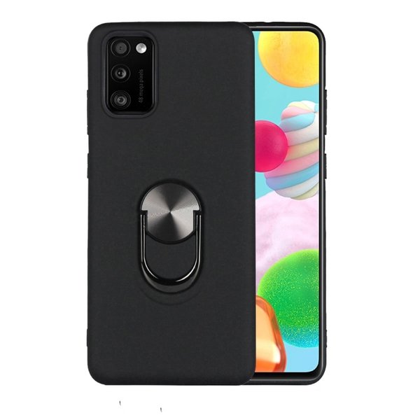 Ntech Hoesje Geschikt Voor Samsung Galaxy A41 hoesje Shockproof Armor case - back cover – TPU – Zwart
