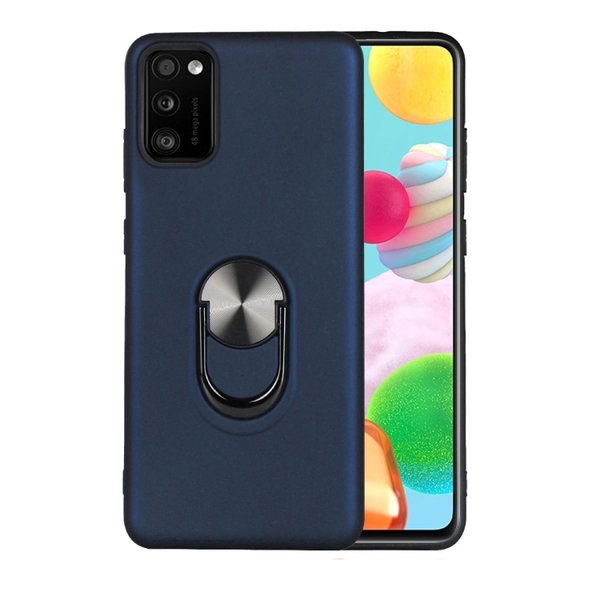 Ntech Hoesje Geschikt Voor Samsung Galaxy A41 hoesje Shockproof Armor case - back cover – TPU – Blauw