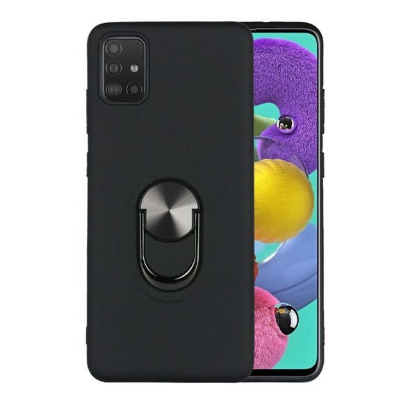 Ntech Hoesje Geschikt Voor Samsung Galaxy A51 hoesje Shockproof Armor case - back cover – TPU – Zwart