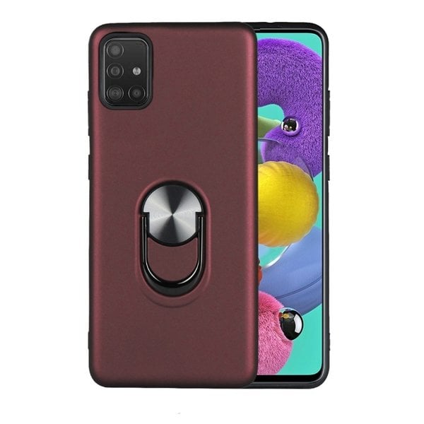 Ntech Hoesje Geschikt Voor Samsung Galaxy A71 hoesje Shockproof Armor case - back cover – TPU – Wijn Rood