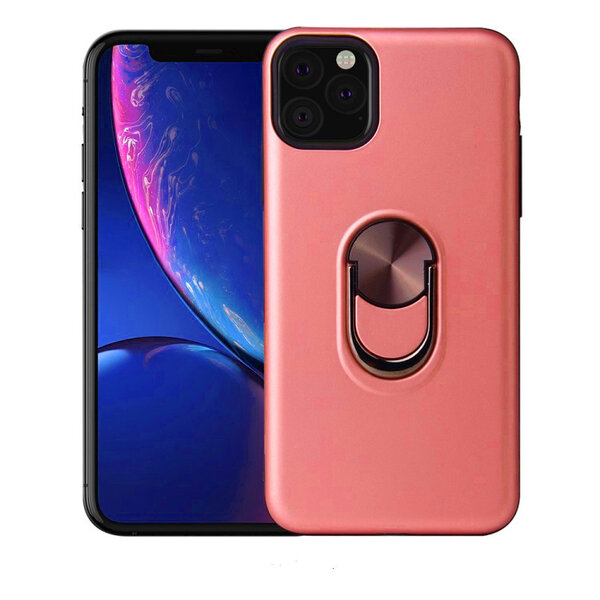 Ntech Hoesje Geschikt voor iPhone 11 Pro hoesje Shockproof Armor case - back cover – TPU – Licht Roze