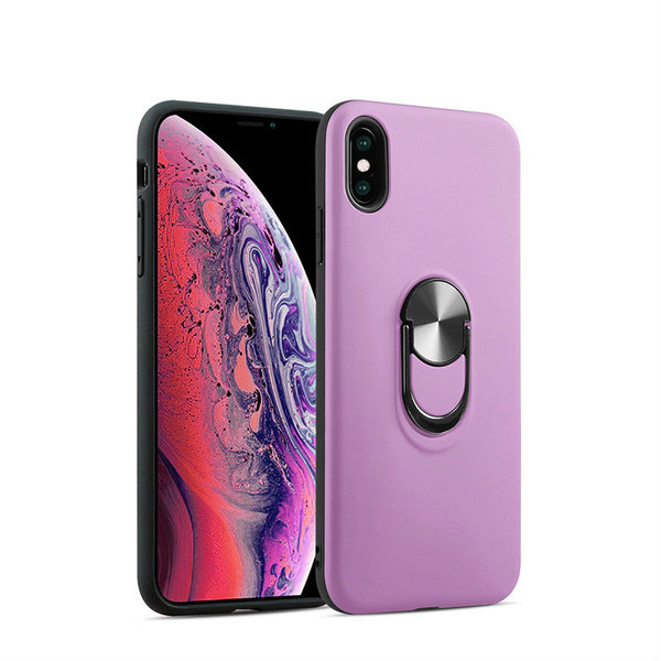 Ntech Hoesje Geschikt voor iPhone X/XS hoesje Shockproof Armor case - back cover – TPU – Licht Paars