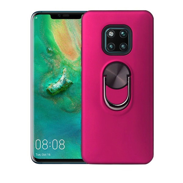 Ntech Hoesje Geschikt voor Huawei Mate 20 Pro hoesje Shockproof Armor case - back cover – TPU – Roze