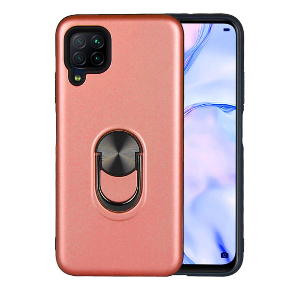 Ntech Hoesje Geschikt voor Huawei P40 Lite hoesje Shockproof Armor case - back cover – TPU – Licht Roze