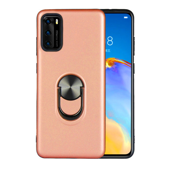 Ntech Hoesje Geschikt voor Huawei P40 Pro hoesje Shockproof Armor case - back cover – TPU – Licht Roze