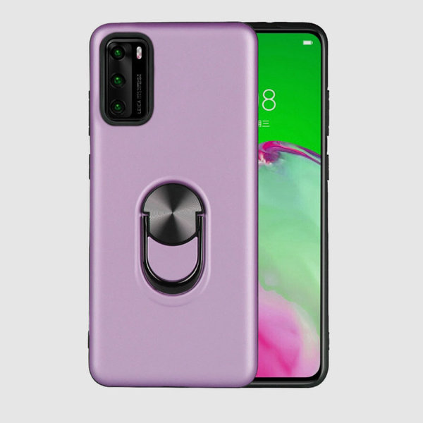 Ntech Hoesje Geschikt voor Huawei P40 Pro hoesje Shockproof Armor case - back cover – TPU – Licht Paars