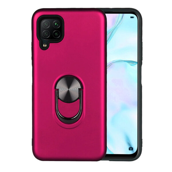 Ntech Hoesje Geschikt voor Huawei P40 Lite hoesje Shockproof Armor case - back cover – TPU – Roze