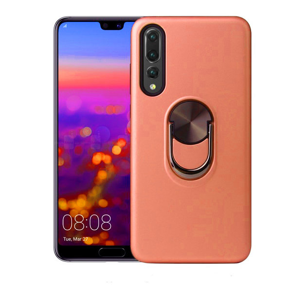 Ntech Hoesje Geschikt voor Huawei P20 Pro hoesje Shockproof Armor case - back cover – TPU – Licht Roze