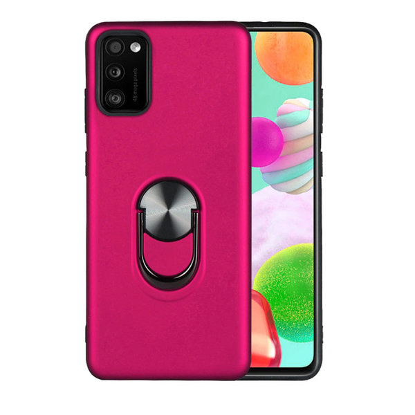 Ntech Hoesje Geschikt Voor Samsung Galaxy A41 hoesje Shockproof Armor case - back cover – TPU – Roze