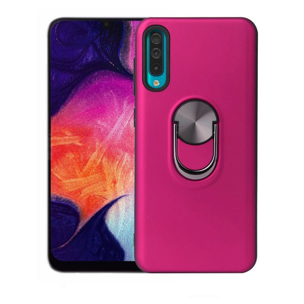 Ntech Hoesje Geschikt Voor Samsung Galaxy A50 hoesje Shockproof Armor case - back cover – TPU – Roze