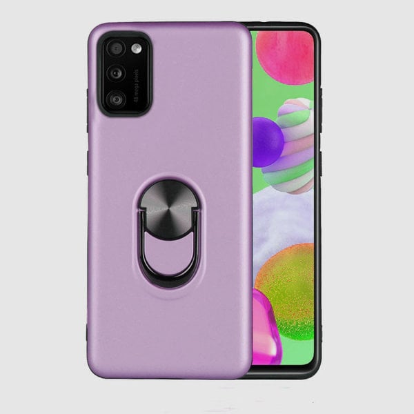 Ntech Hoesje Geschikt Voor Samsung Galaxy A51 hoesje Shockproof Armor case - back cover – TPU – Licht Paars