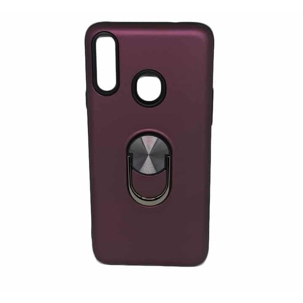 Ntech Hoesje Geschikt voor Huawei P30 Lite hoesje Shockproof Armor case - back cover – TPU – Wijn Rood
