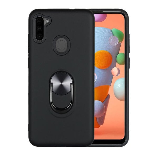 Ntech Hoesje Geschikt Voor Samsung Galaxy A11 hoesje Shockproof Armor case - back cover – TPU – Zwart