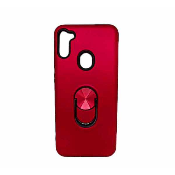Ntech Hoesje Geschikt Voor Samsung Galaxy A11 hoesje Shockproof Armor case - back cover – TPU – Rood