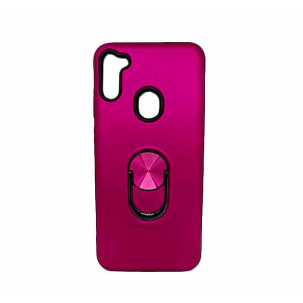 Ntech Hoesje Geschikt Voor Samsung Galaxy A11 hoesje Shockproof Armor case - back cover – TPU – Roze