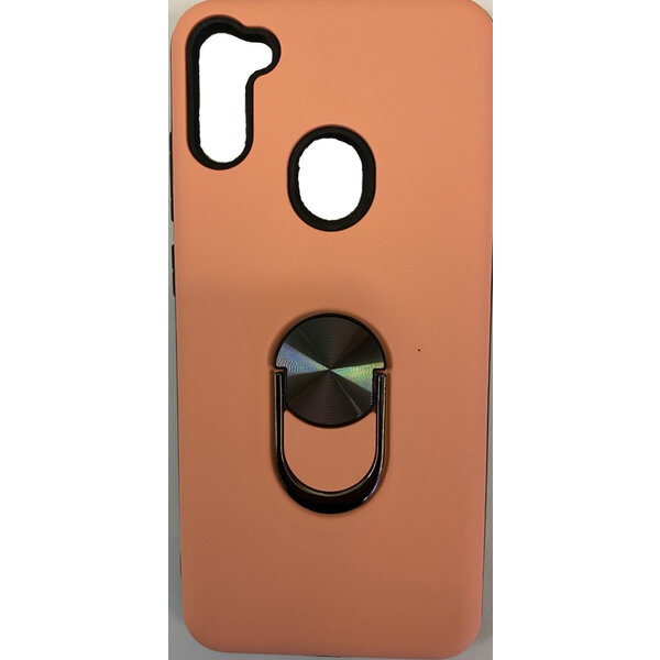 Ntech Hoesje Geschikt Voor Samsung Galaxy A11 hoesje Shockproof Armor case - back cover – TPU – Licht Roze