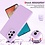 Ntech Hoesje Geschikt Voor Samsung Galaxy A23 4G hoesje silicone soft cover Lila - Galaxy A23 5G Silicone hoesje - A23 Screenprotector 2 pack